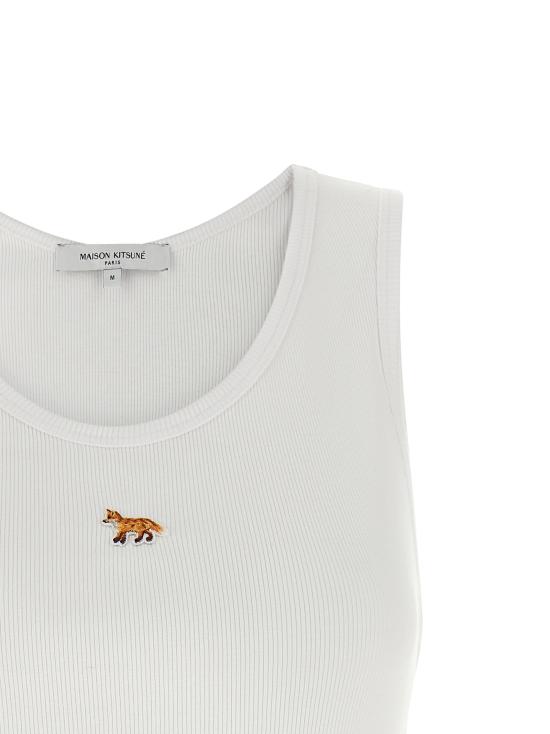 26SS 메종키츠네 베이비 폭스 탱크민소매 티셔츠 PW00623KA0033P100 White - MAISON KITSUNE