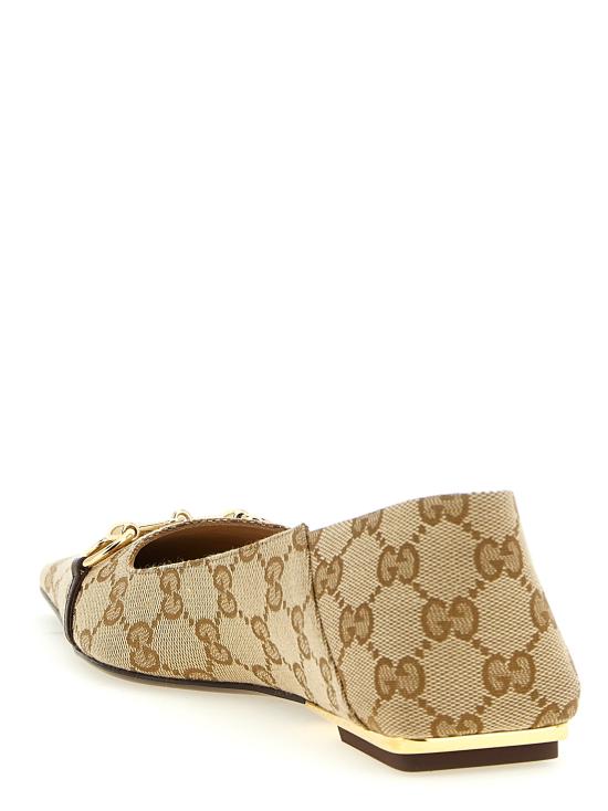 26SS 구찌 플랫 슈즈 865402FAFZD9167 Beige - GUCCI