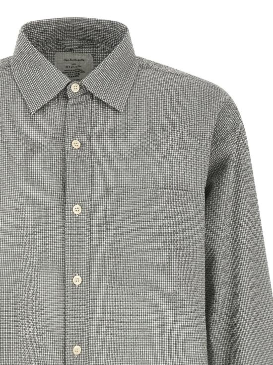 26SS 엠에프펜 긴팔 셔츠 M126010TEXTUREDBOTTLEGREYCHECK Green - MFPEN