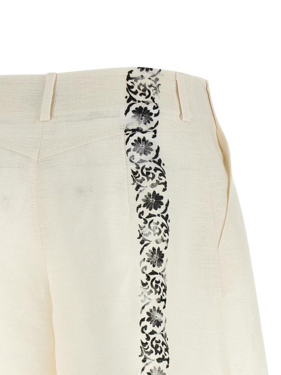 26SS 알베르타 페레티 숏팬츠 A031001521006 White Black - ALBERTA FERRETTI