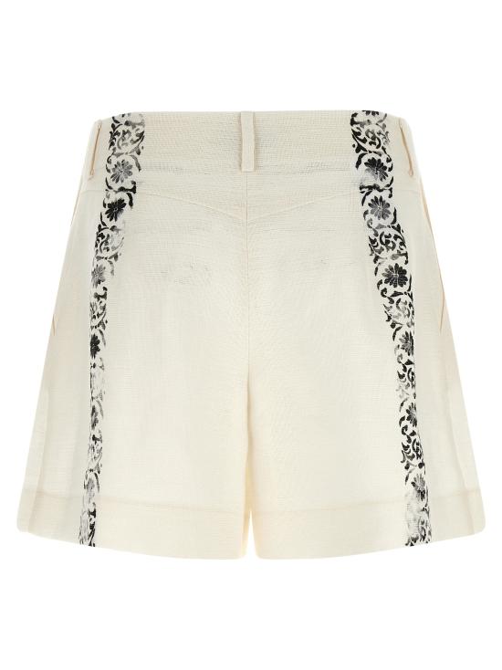 26SS 알베르타 페레티 숏팬츠 A031001521006 White Black - ALBERTA FERRETTI