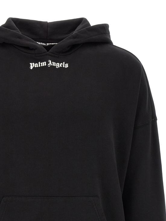 26SS 팜앤젤스 후드 티셔츠 PMBB036S26FLE00110031003 White Black - PALM ANGELS