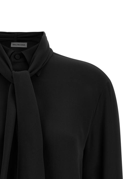 26SS 발렌시아가 블라우스 872329TUN131000 Black - BALENCIAGA