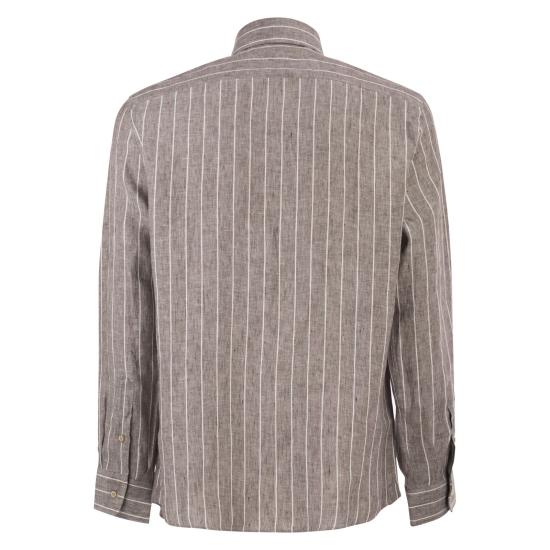 26SS 브루넬로 쿠치넬리 긴팔 셔츠 MA6860627 HAZELNUT - BRUNELLO CUCINELLI