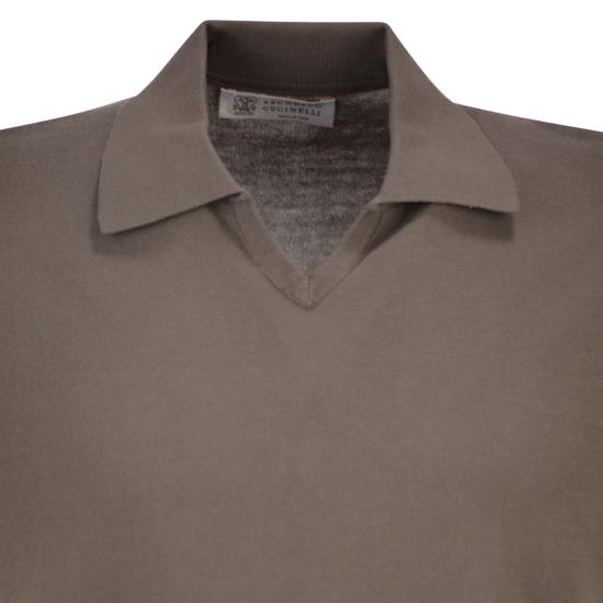 26SS 브루넬로 쿠치넬리 폴로 티셔츠 M29800145 BROWN - BRUNELLO CUCINELLI