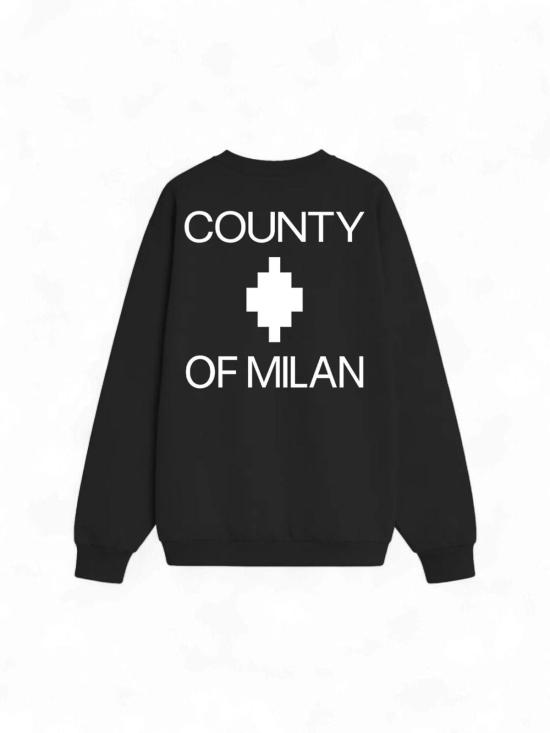 26SS 마르셀로 불론 긴팔 티셔츠 S6CMMASW099110 Black - MARCELO BURLON