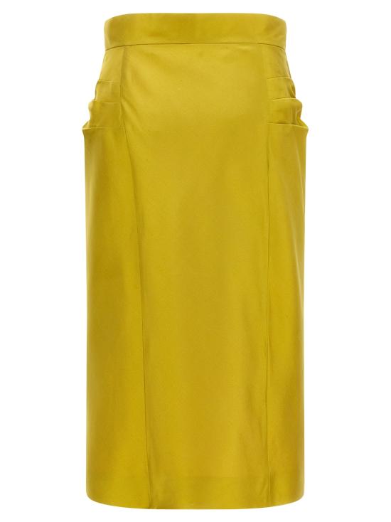 26SS 발렌티노 가라바니 미디 스커트 B0RAEY59F3R0X Green - VALENTINO GARAVANI