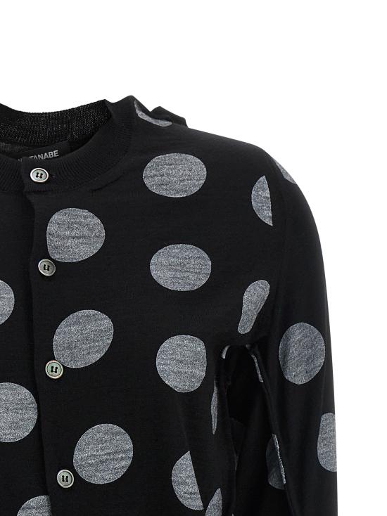 26SS 와타나베 준야 가디건 JQN0201 White Black - JUNYA WATANABE