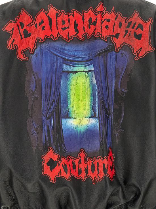 26SS 발렌시아가 가죽 자켓 869697TUS061000 Black - BALENCIAGA