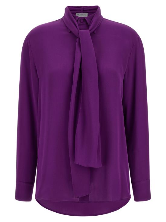 26SS 발렌시아가 블라우스 872329TUN135210 Purple