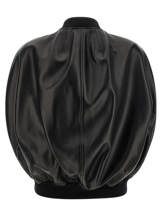 26SS 발렌시아가 가죽 자켓 872003TUS111000 Black - BALENCIAGA