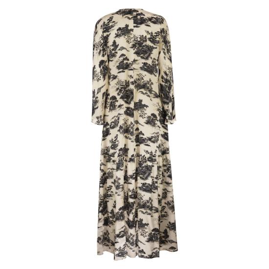 26SS 막스마라 스튜디오 미디 원피스 2616221164600 CREAM BLACK - MAX MARA STUDIO