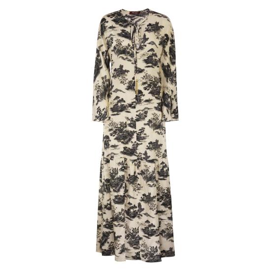 26SS 막스마라 스튜디오 미디 원피스 2616221164600 CREAM BLACK