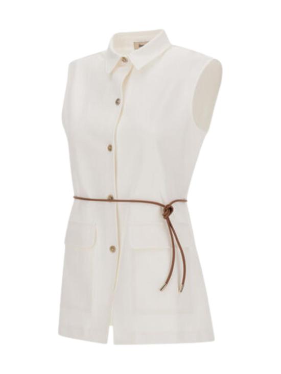 26SS 에르노 민소매 티셔츠 CM000038D 560351100 White - HERNO