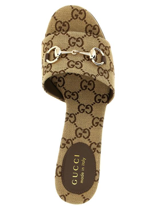 26SS 구찌 홀스빗 슬라이드 샌들 8548829SF102544 Beige - GUCCI