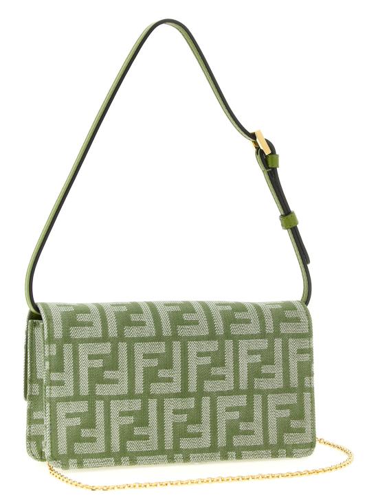 26SS 펜디 바게트 체인 지갑 8M0498AUT4F1VG0 Green - FENDI