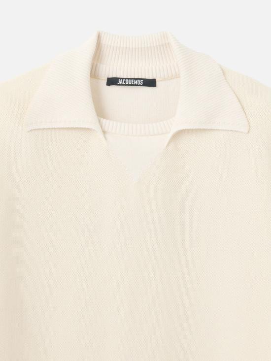 26SS 자크뮈스 반팔 티셔츠 26EPOM00617AK 00312110 White - JACQUEMUS
