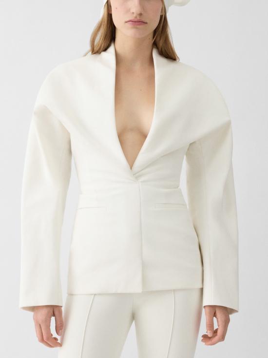 26SS 자크뮈스 수트 자켓 26EJAW00133AW 00733110 White - JACQUEMUS