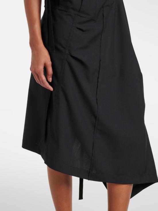 26SS 와타나베 준야 미디 원피스 JQO018051 Black - JUNYA WATANABE