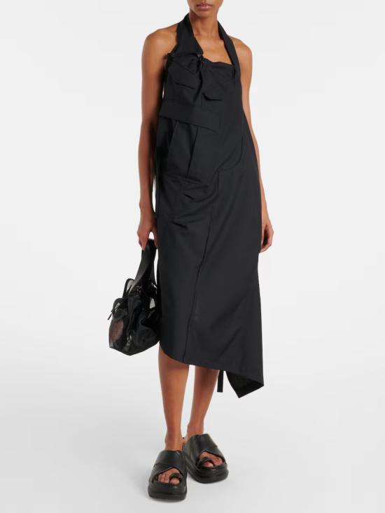 26SS 와타나베 준야 미디 원피스 JQO018051 Black - JUNYA WATANABE