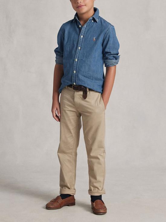 26SS [키즈] 랄프 로렌 셔츠 323713843 001 BLUE - RALPH LAUREN