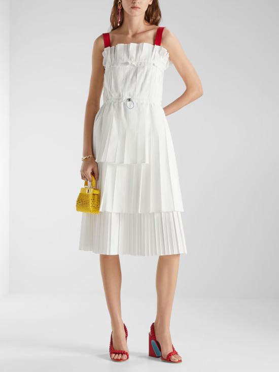 26SS 펜디 미디 원피스 FDD574 A3MWF0ZNM White - FENDI