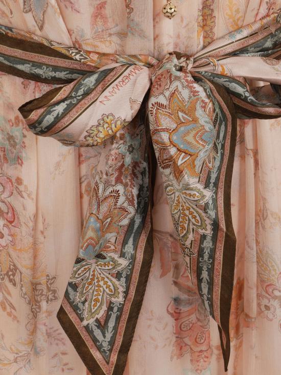 26SS 짐머만 미디 원피스 7280DS262 PKP PINK PAISLEY - ZIMMERMANN