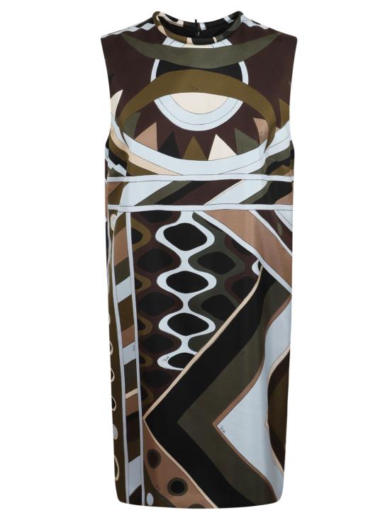 26SS 에밀리오푸치 미디 원피스 6HRG05 6H841 016 KHAKI BLUE