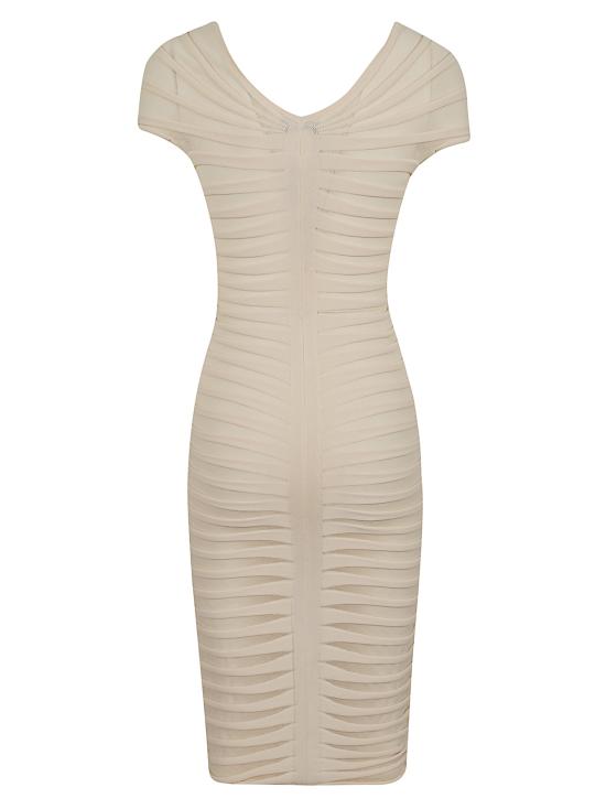 26SS 엘리자베타프랜치 숏 원피스 AM26T62E2 193 BURRO - ELISABETTA FRANCHI