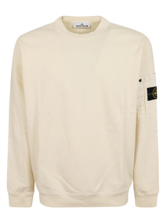 26SS 스톤 아일랜드 코튼 플리스 크루넥 스웨트셔츠 L1S156100019S0410 V0093 AVORIO