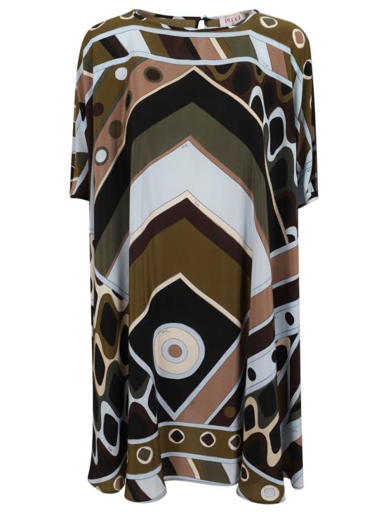 26SS 에밀리오푸치 미디 원피스 6HRL02 6H843 016 KHAKI BLUE