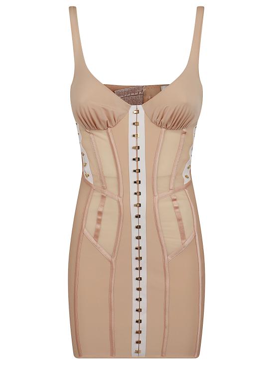 26SS 엘리자베타프랜치 미디 원피스 AB90762E2 EN7 NUDE BIANCO