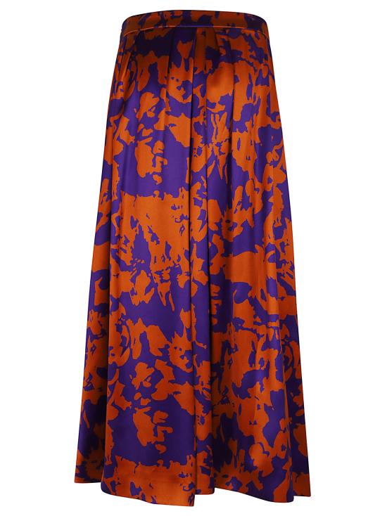 26SS 드리스 반 노튼 미디 스커트 261130889 3005 353 ORANGE - DRIES VAN NOTEN