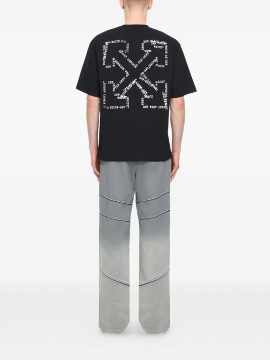 26SS 오프화이트 반팔 티셔츠 44MAA120S26J00K 001 Black - OFF WHITE