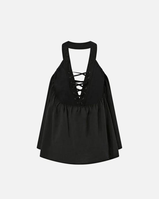 26SS 핑코 긴팔 티셔츠 106944A3AX Z99 Nero limousine - PINKO