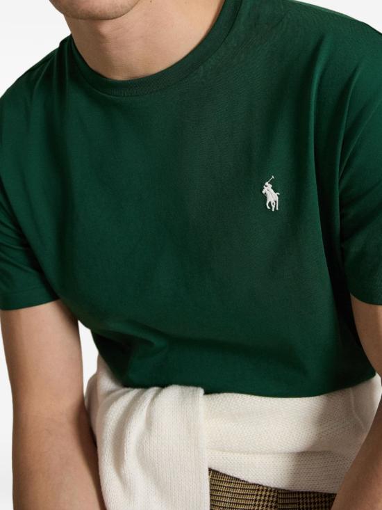  폴로 랄프로렌 포니로고 자수 반팔 티셔츠 710671438 461 Green - POLO RALPH LAUREN