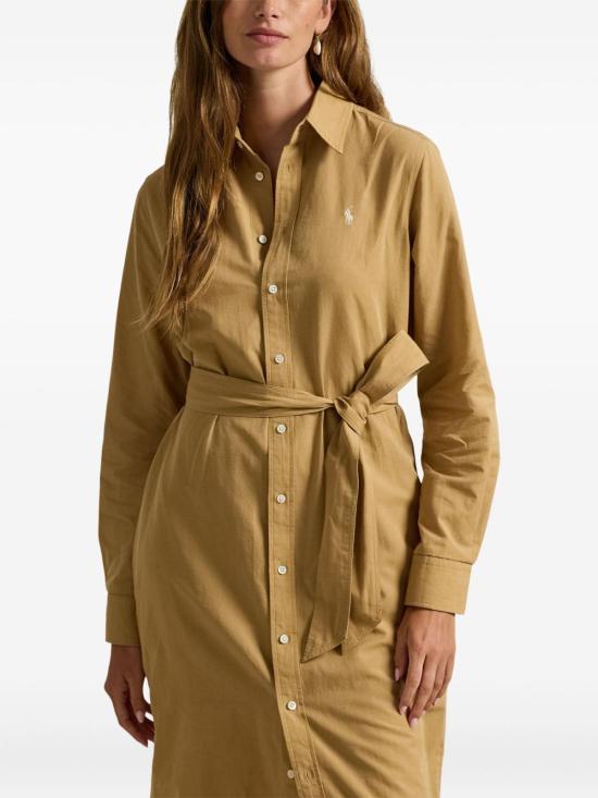 26SS 폴로 랄프로렌 미디 원피스 211A96346 002 Beige - POLO RALPH LAUREN