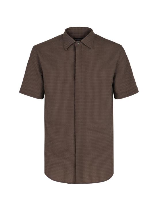 26SS 엠포리오 아르마니 반팔 셔츠 EM005655TE20392 U6128 Brown