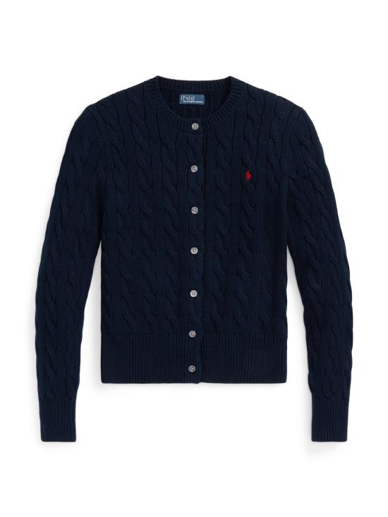 26SS 폴로 랄프로렌 폴로 자수 케이블 니트 가디건 211971868 008 Blue