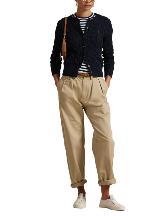 26SS 폴로 랄프로렌 폴로 자수 케이블 니트 가디건 211971868 008 Blue - POLO RALPH LAUREN