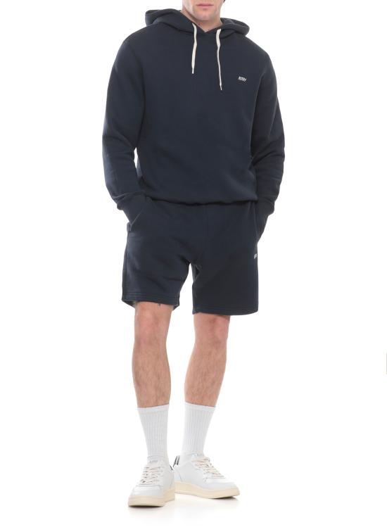 26SS 오트리 로고 후드 티셔츠 HOPM 002BBLUE Blue - AUTRY