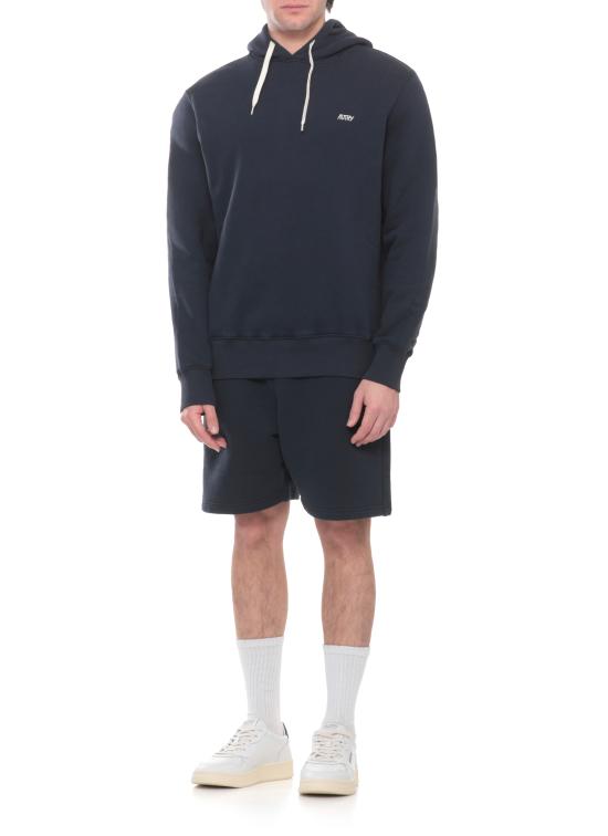 26SS 오트리 로고 후드 티셔츠 HOPM 002BBLUE Blue - AUTRY