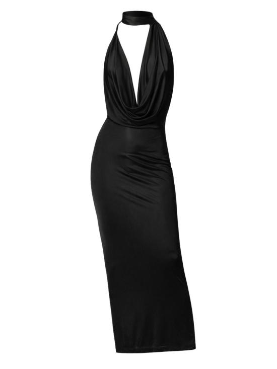 26SS 아마주인 미디 원피스 12VIVUSBL BLACK Black