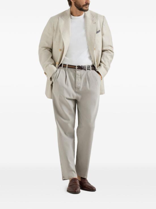 26SS 브루넬로 쿠치넬리 데님 팬츠 M277PK2310 C7500 Light Grey - BRUNELLO CUCINELLI