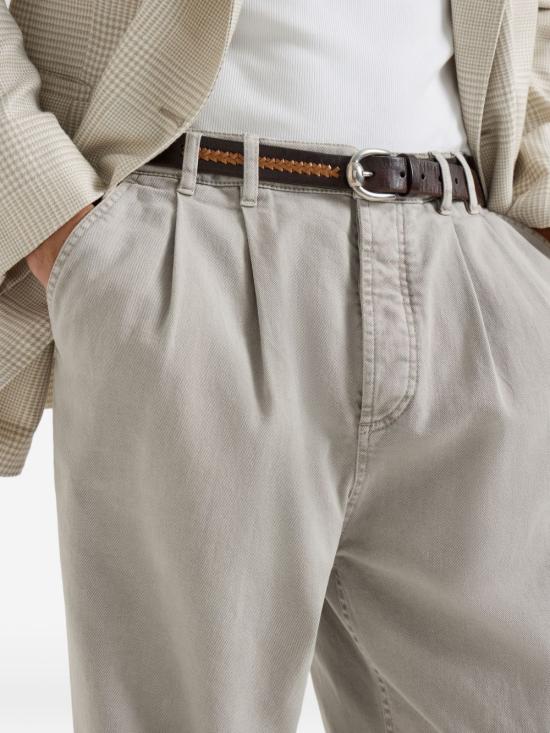 26SS 브루넬로 쿠치넬리 데님 팬츠 M277PK2310 C7500 Light Grey - BRUNELLO CUCINELLI