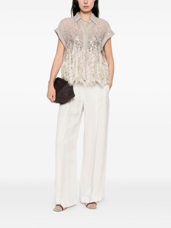 26SS 브루넬로 쿠치넬리 셔츠 MF940RK106 C4274 Beige - BRUNELLO CUCINELLI