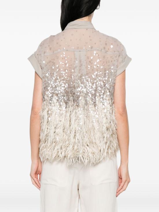 26SS 브루넬로 쿠치넬리 셔츠 MF940RK106 C4274 Beige - BRUNELLO CUCINELLI