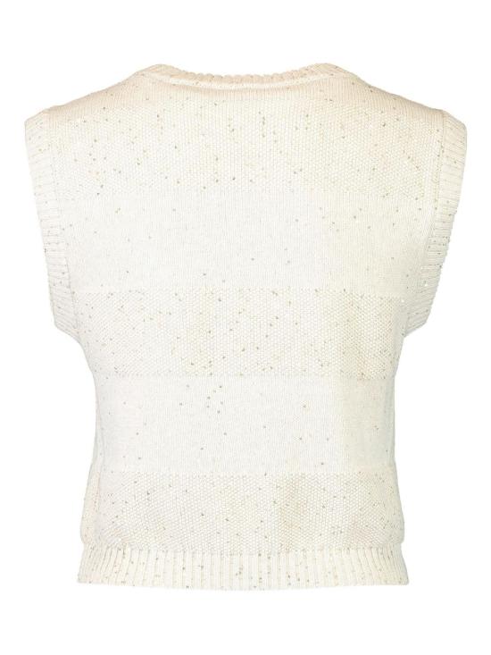 26SS 브루넬로 쿠치넬리 민소매 티셔츠 MDV754810 CJ430 Beige - BRUNELLO CUCINELLI