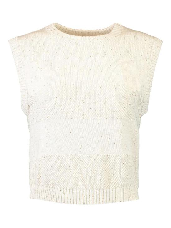 26SS 브루넬로 쿠치넬리 민소매 티셔츠 MDV754810 CJ430 Beige