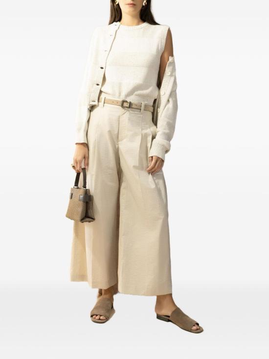 26SS 브루넬로 쿠치넬리 민소매 티셔츠 MDV754810 CJ430 Beige - BRUNELLO CUCINELLI